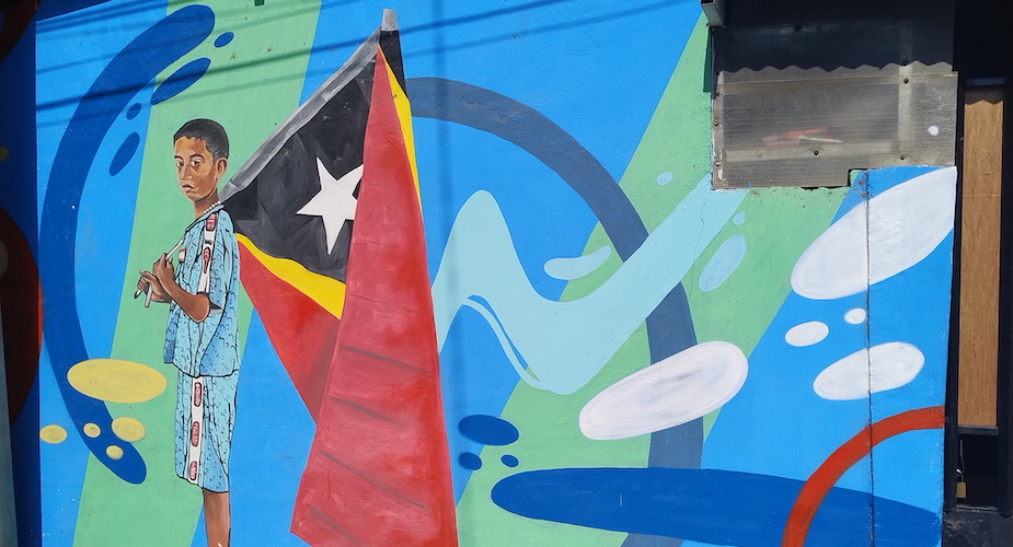 Street art in Dili, artwork by Tony Amaral /Vannessa Hearman